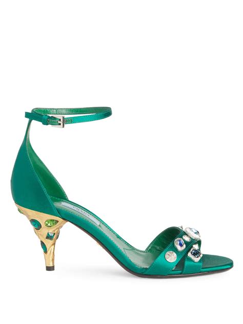 prada jeweled satin ankle strap sandal|Prada Crystal Satin Ankle.